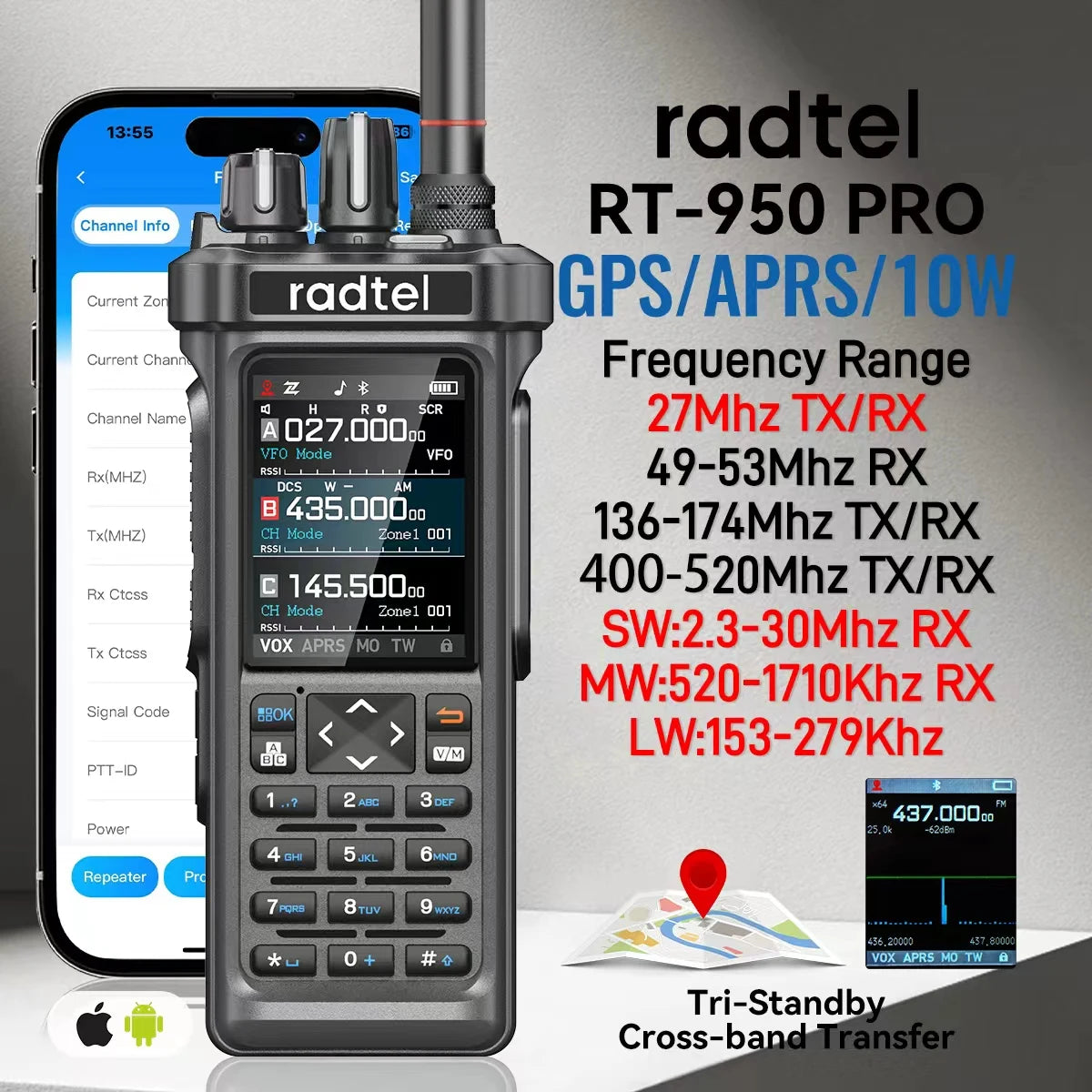 Radtel RT-950 PRO Walkie-Talkie