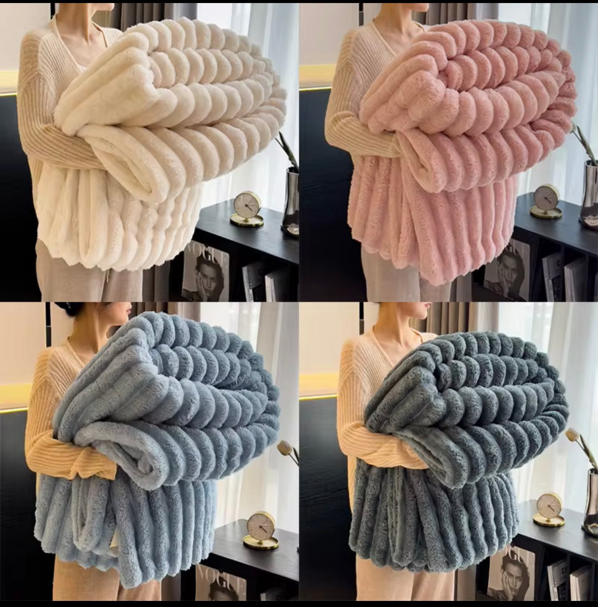 Flauschige Kuscheldecke