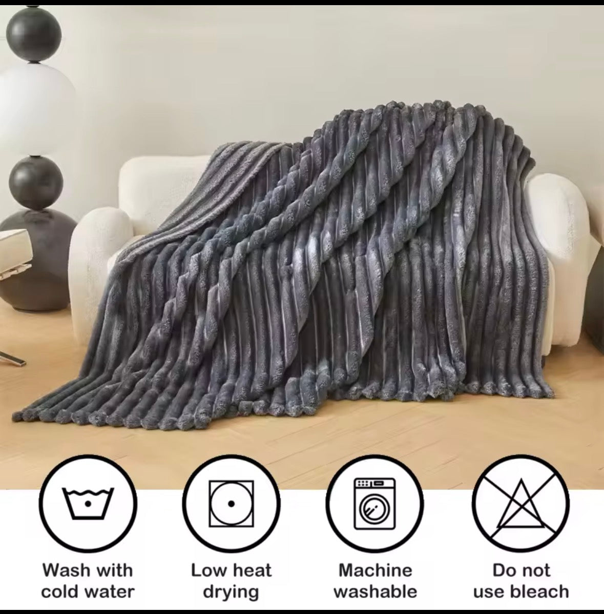 Flauschige Kuscheldecke