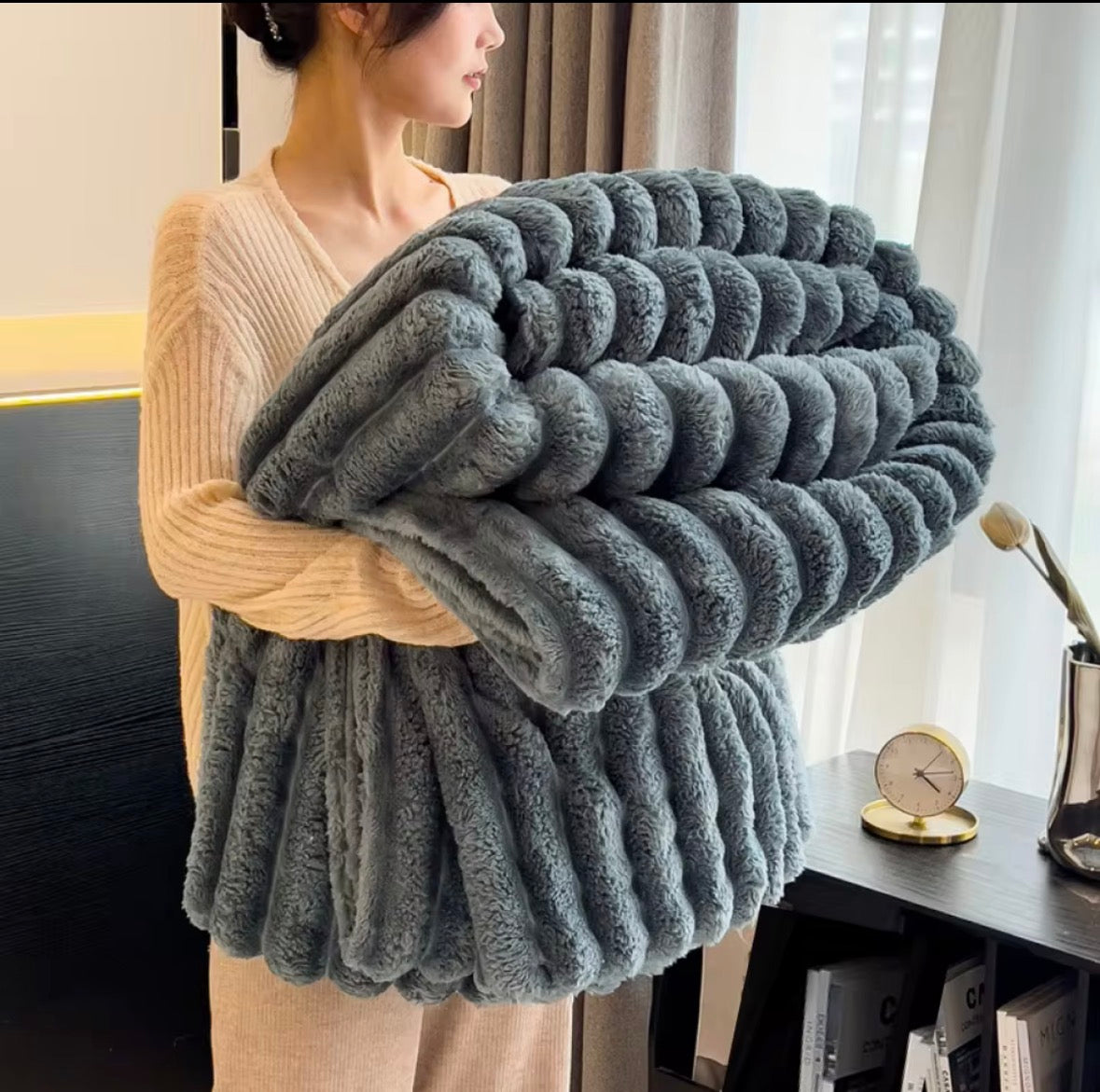 Flauschige Kuscheldecke