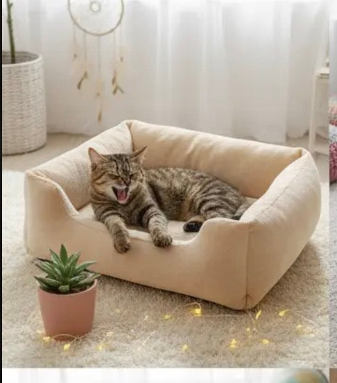 Kuscheliges Katzenbett – Weicher Rückzugsort für deine Samtpfote 🐾