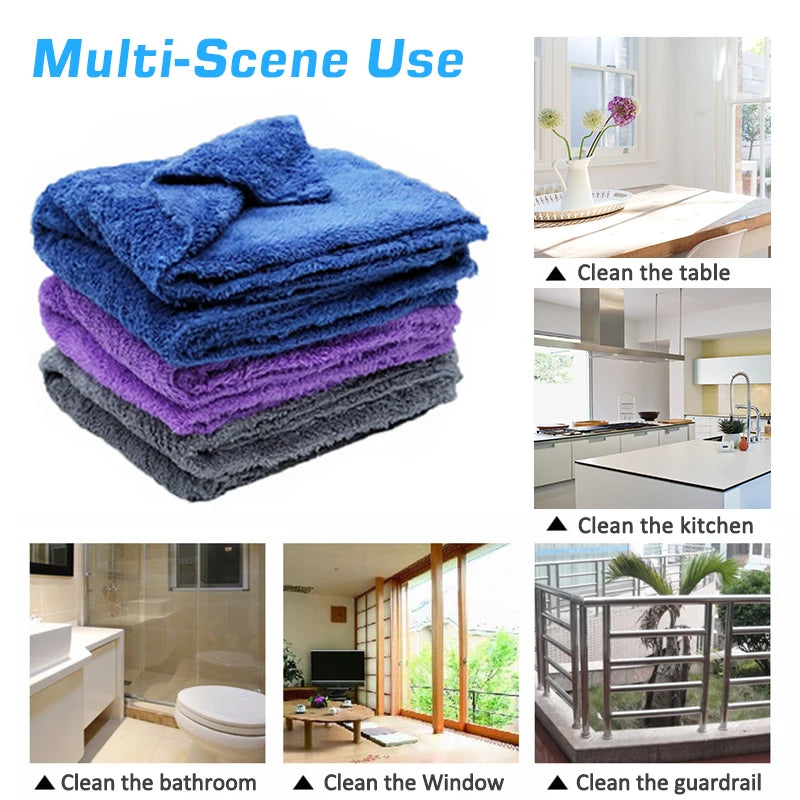Mikrofaser Auto-Trockentücher Set 40x40cm - 3/5/10 Stück, 350GSM, Kratzfrei