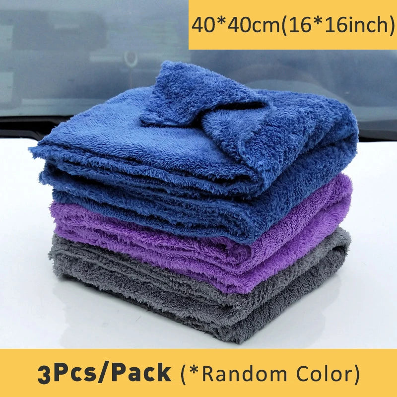 Mikrofaser Auto-Trockentücher Set 40x40cm - 3/5/10 Stück, 350GSM, Kratzfrei