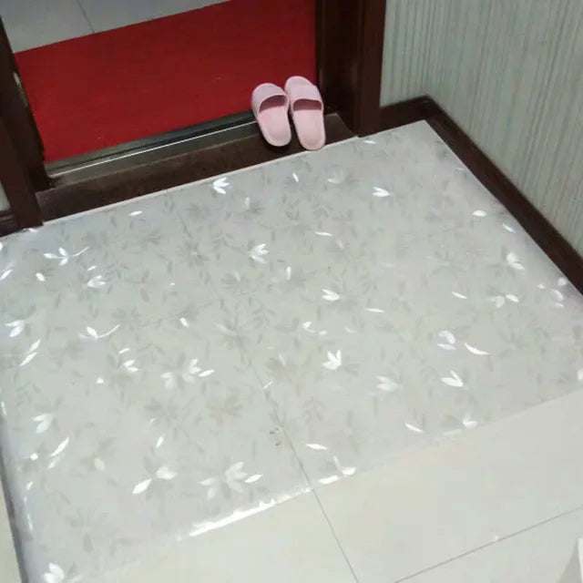 PVC Transparente Wasserdichte Bodenschutzmatte - Rutschfeste Unterlage für Holzböden und Teppiche