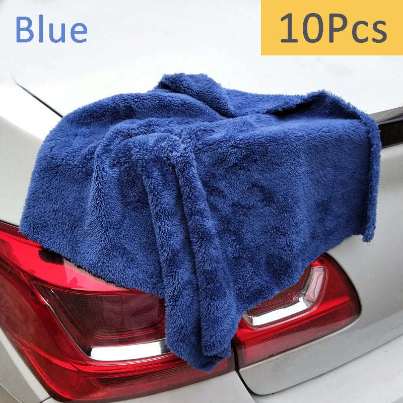 Mikrofaser Auto-Trockentücher Set 40x40cm - 3/5/10 Stück, 350GSM, Kratzfrei