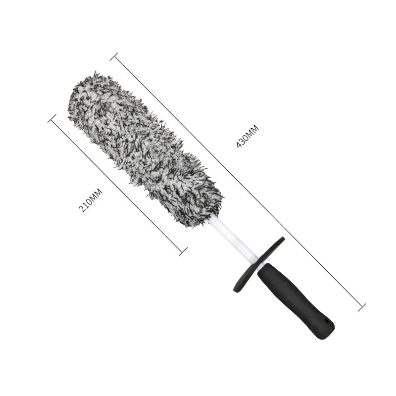 SEAMETAL Felgenbürste Premium - Plüsch-Waschhandschuh für Felgen & Speichen