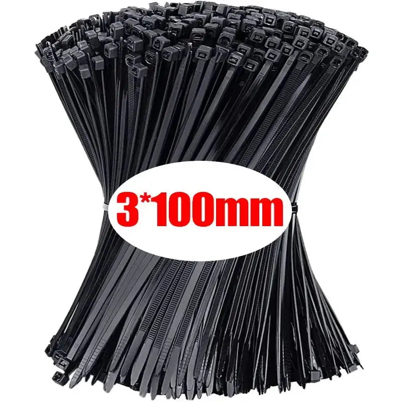 1000/100 Stück Nylon Kabelbinder