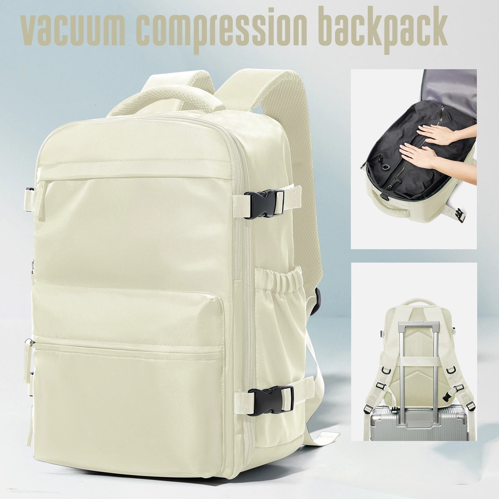 Vakuum Rucksack Reisetasche für Herren - Große Kapazität Business Laptop Rucksack