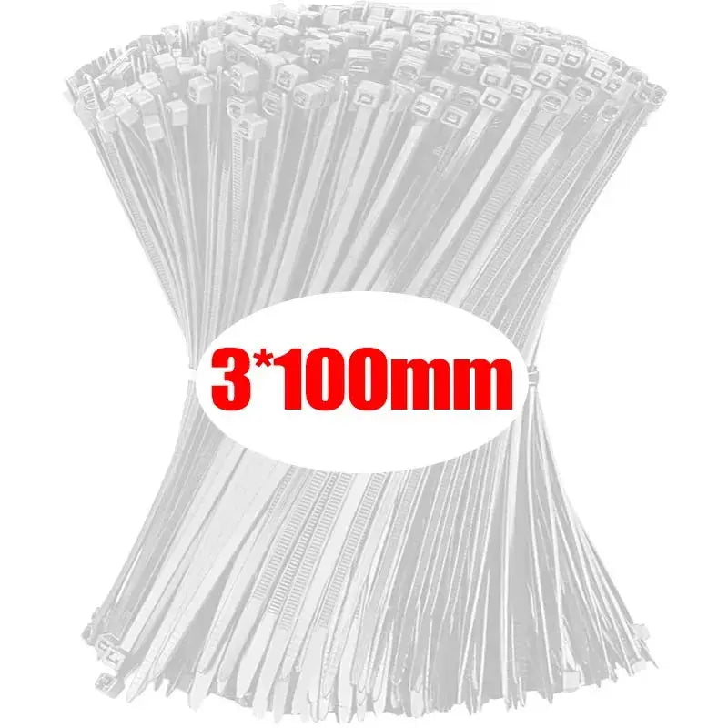 1000/100 Stück Nylon Kabelbinder