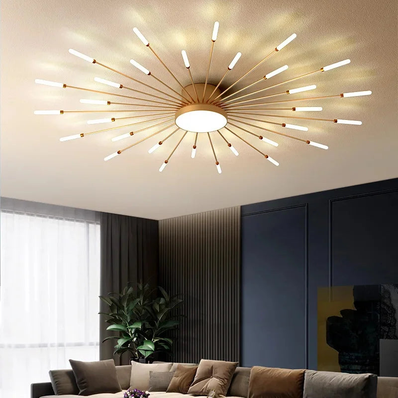 Moderne Designer LED Deckenlampe - Kreative Spiral-Leuchte für Wohnzimmer und Esszimmer