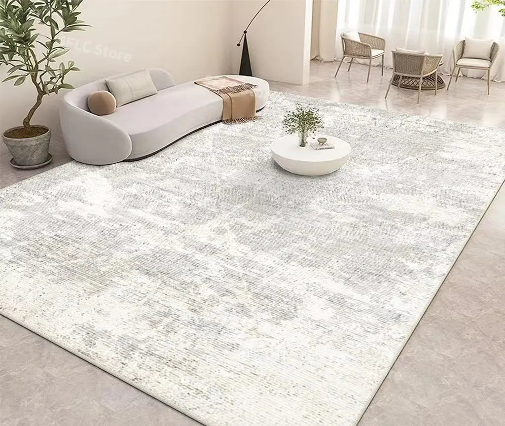 Minimalistischer Teppich Beige - Japanischer Stil für Wohnzimmer, Schlafzimmer und Garderobe