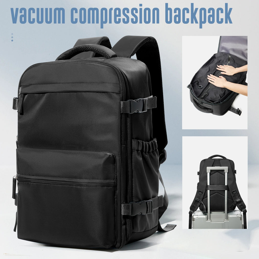 Vakuum Rucksack Reisetasche für Herren Große Kapazität Business Laptop Rucksack Damen Herren Erweiterbarer Rucksack Schultasche