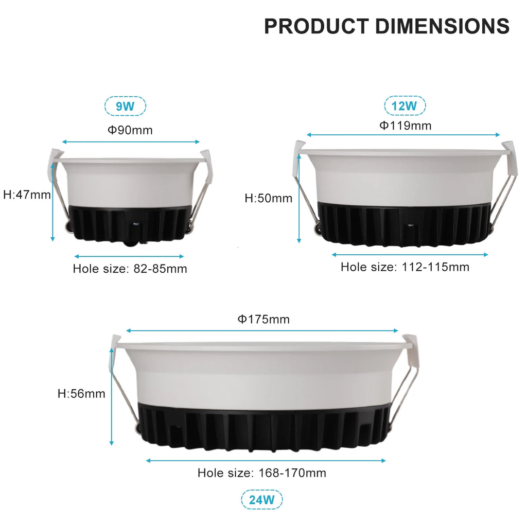 Zigbee 5 CCT Schaltbar Matter DALI Einbau-LED Schmaler Rand
