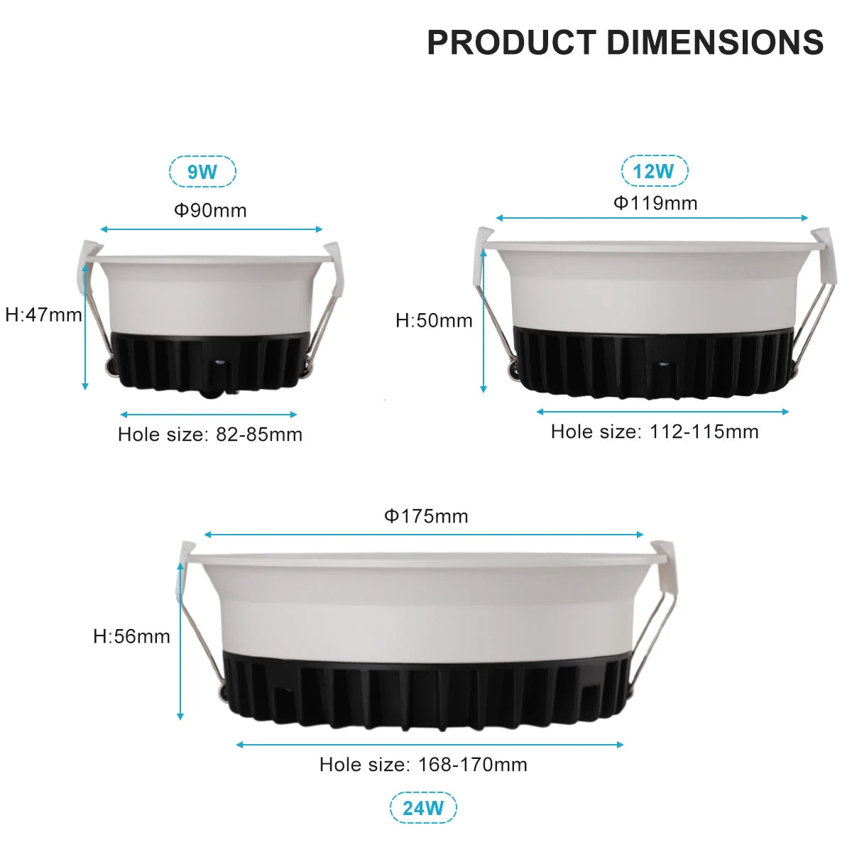 Zigbee 5 CCT Schaltbar Matter DALI Einbau-LED Schmaler Rand