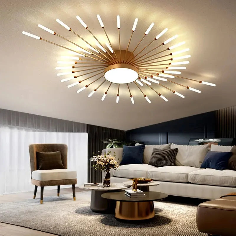 Moderne Designer LED Deckenlampe - Kreative Spiral-Leuchte für Wohnzimmer und Esszimmer