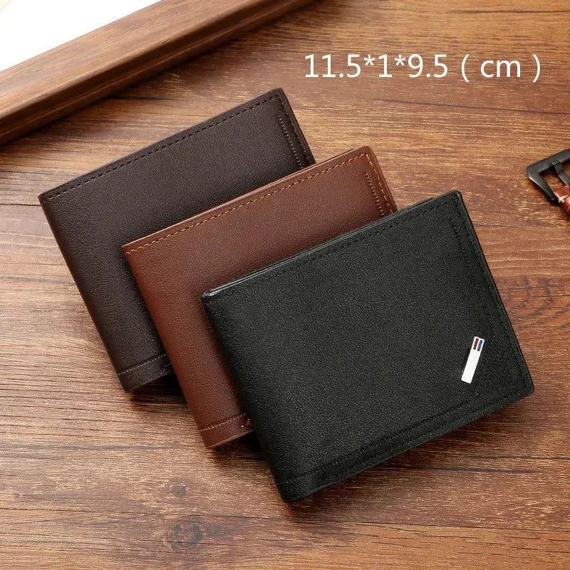 Minimalistische Leder-Geldbörse – Schlankes Portemonnaie für Herren