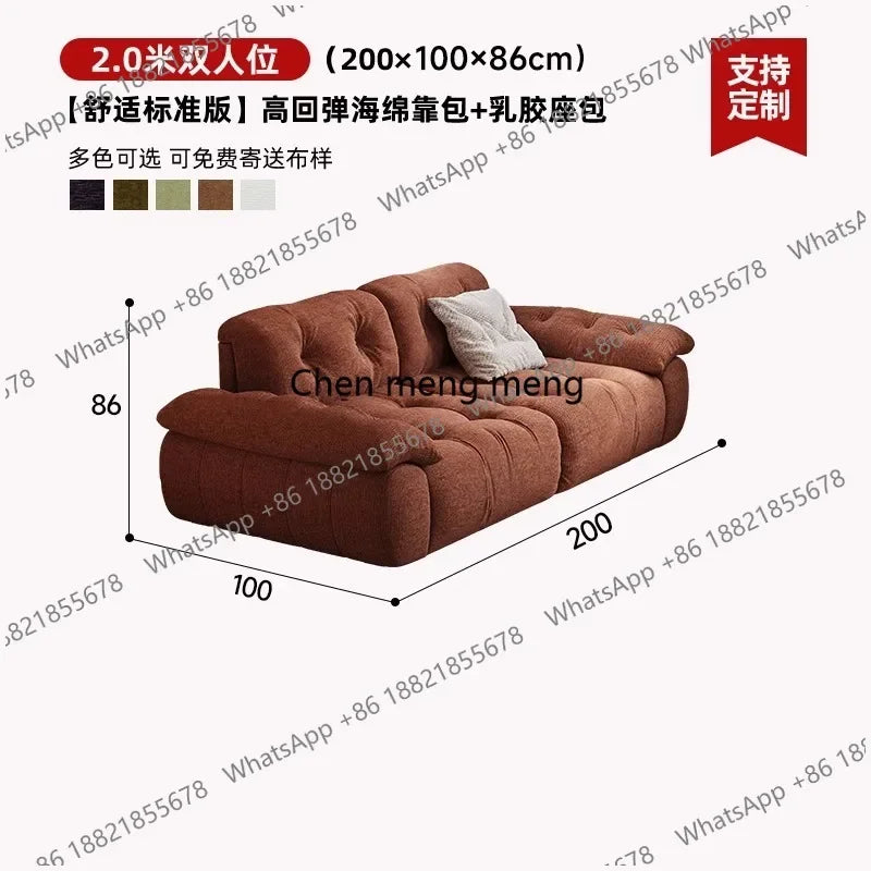 02M Design Loveseat Living Room Sofas Lounge Couch Create Filling Living Room Sofas Relaxing European Divano Postmodern Furnitur