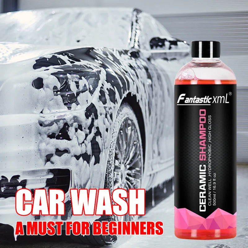Auto-Waschshampoo Konzentrat mit Wachs 500ml - Hochglanz Keramik-Seife