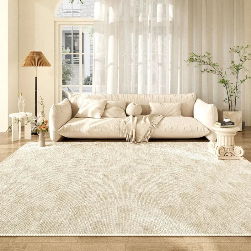Beige Wohnzimmer Großflächen-Teppich