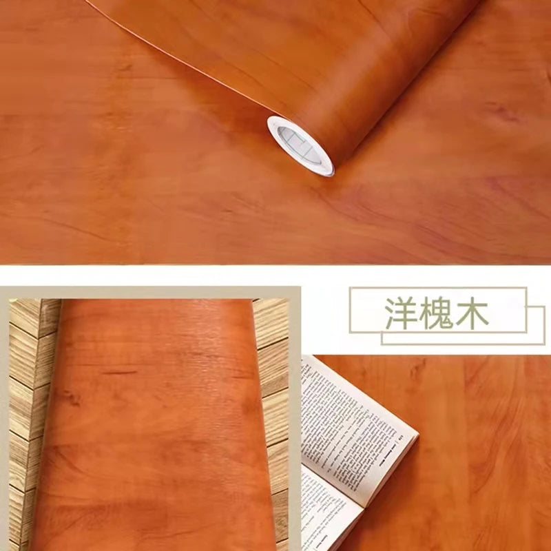 Holzmaserung DIY Aufkleber PVC Selbstklebende Wasserfeste Tapete