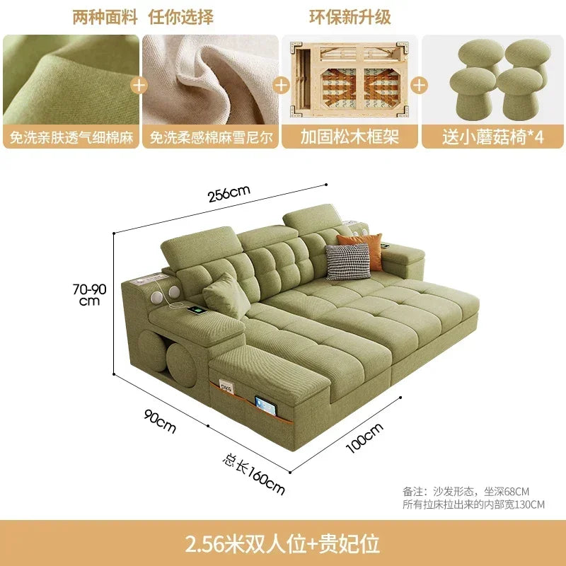 Lounge Armrest Elasticas Sofa Hidden Bed Multifunctional Luxury Sofas Modern Funky Minimalist Designer Muebles TrendyFurniture