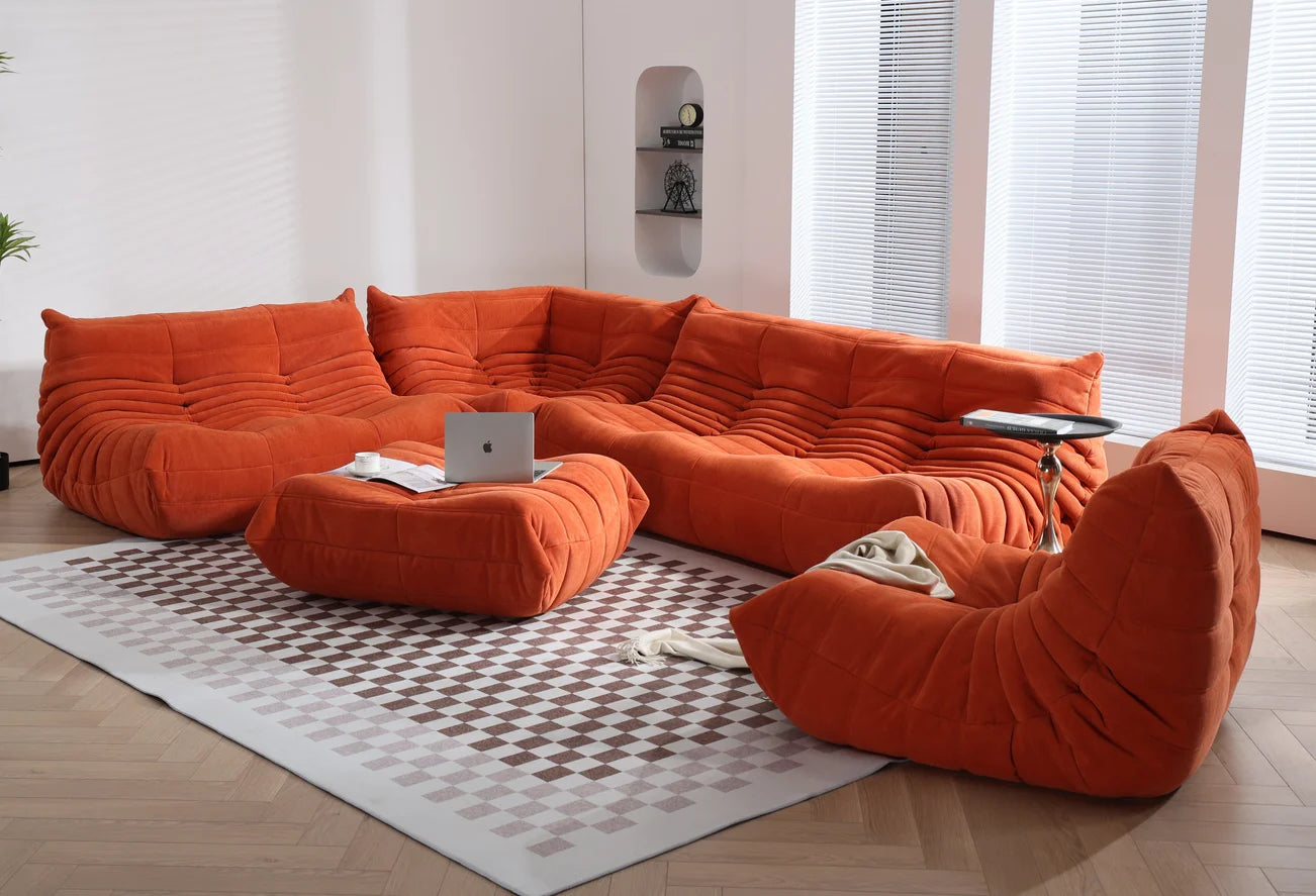 Caterpillar Lounge Sessel – Moderner Lazy Sofa für Balkon & Büro