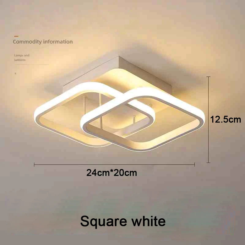 Moderne LED Deckenleuchte 2 Ringe