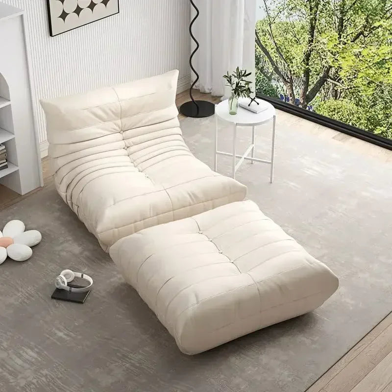 Fireside Chair Armless Lazy Floor Sofa Couch Soft Lounge Accent Chair for Living Room Bedroom Salon Single Bean Bag Chair