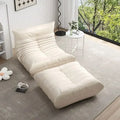 Fireside Chair Armless Lazy Floor Sofa Couch Soft Lounge Accent Chair for Living Room Bedroom Salon Single Bean Bag Chair