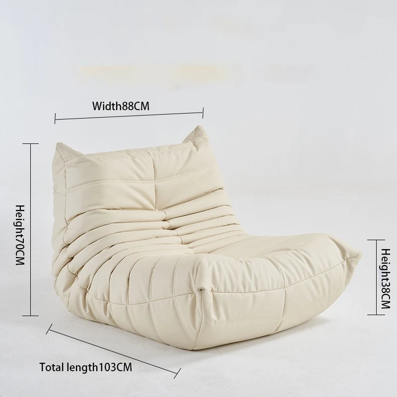 Caterpillar Lounge Sessel – Moderner Lazy Sofa für Balkon & Büro