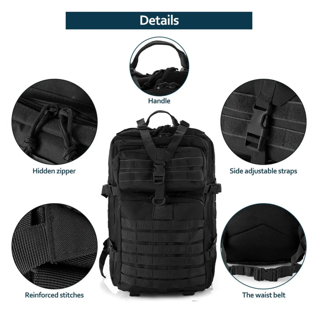 25L/50L Robuster Nylon Wasserdichter Taktischer Rucksack