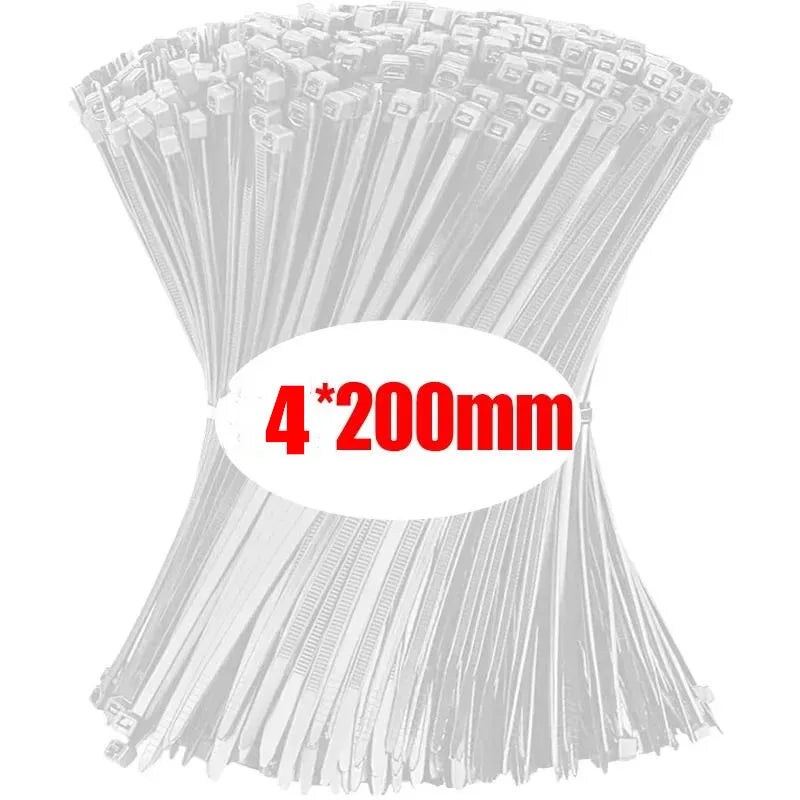 1000/100 Stück Nylon Kabelbinder