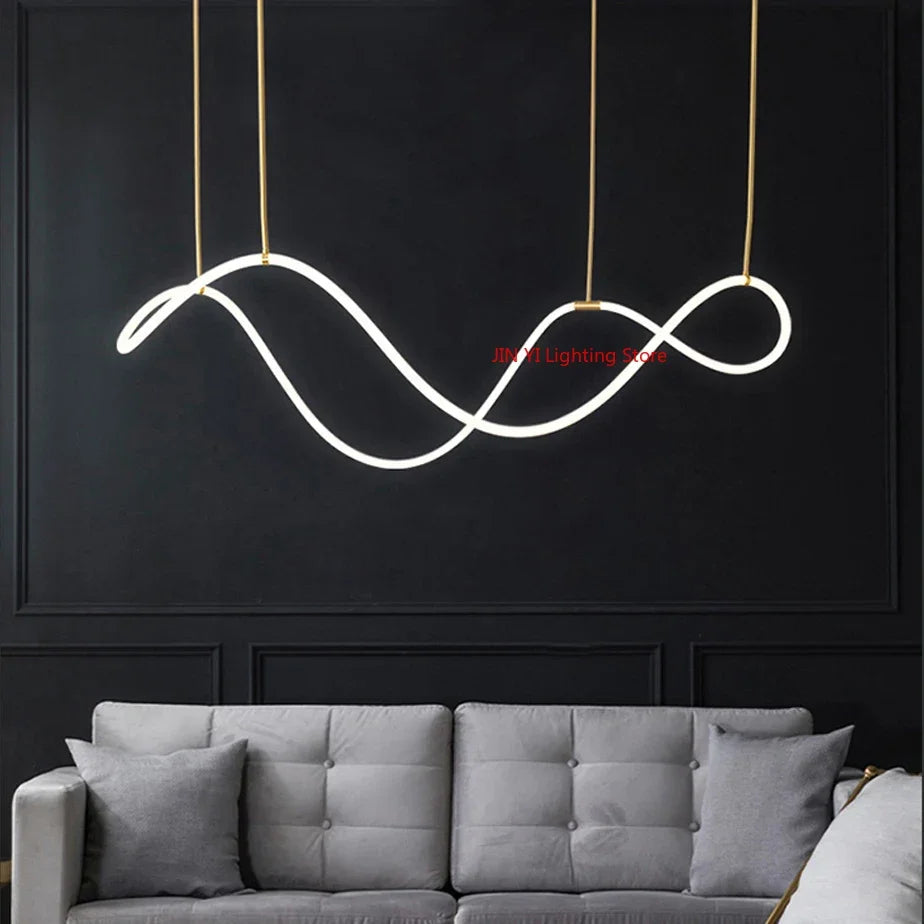 Nordischer LED Schlauch-Kronleuchter