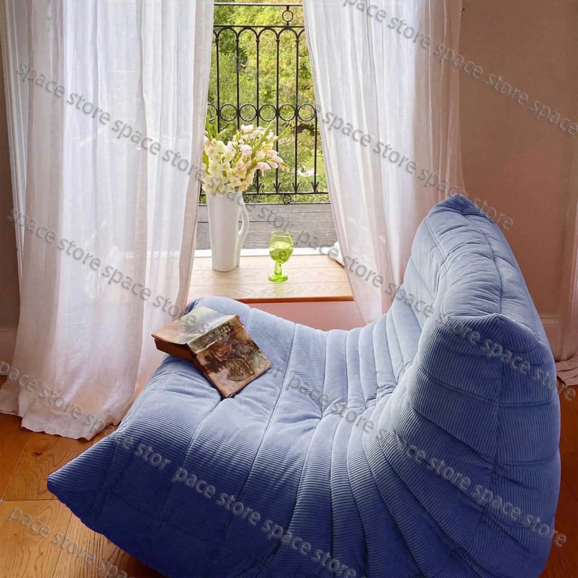Caterpillar Lounge Sessel – Moderner Lazy Sofa für Balkon & Büro
