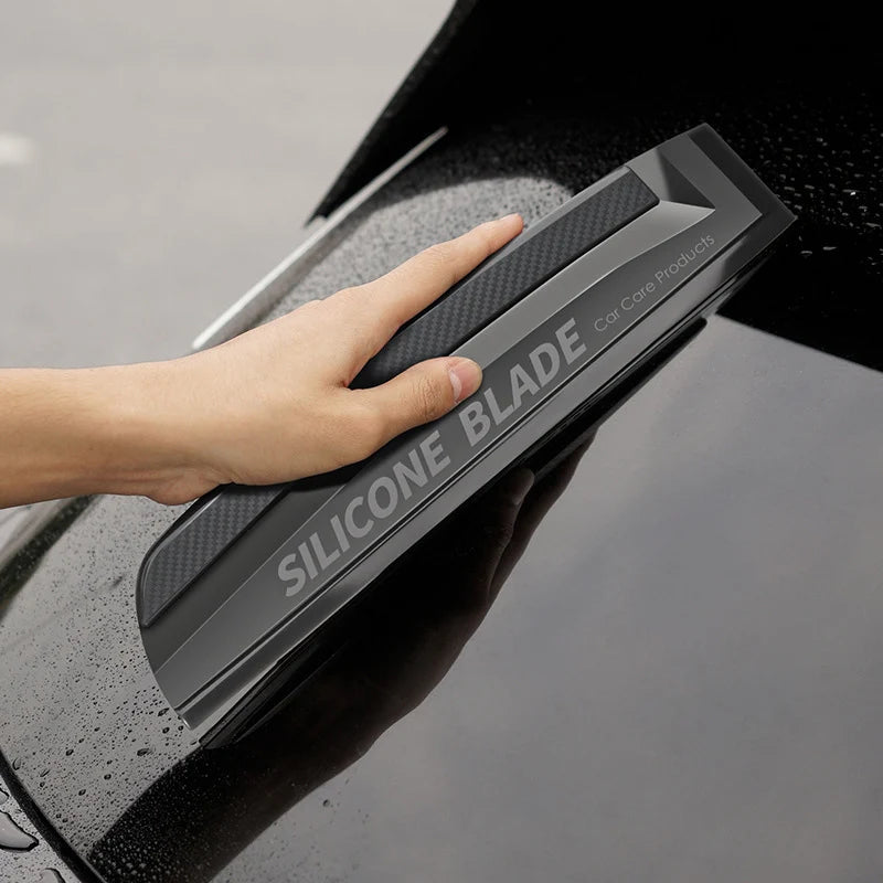 Silikon-Abzieher kratzfrei - Weiche Wasserabzieher für Auto & Fenster