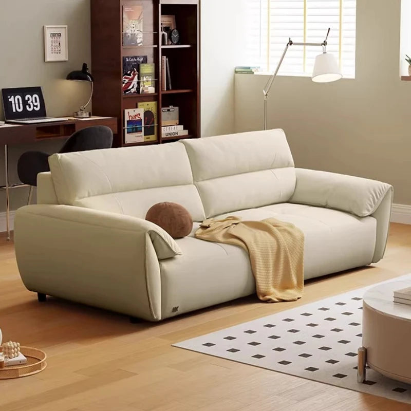Lounge Luxury Living Room Sofas Multifunctional Balcony White Leather Living Room Sofas Designer Replica Muebles Home Furniture