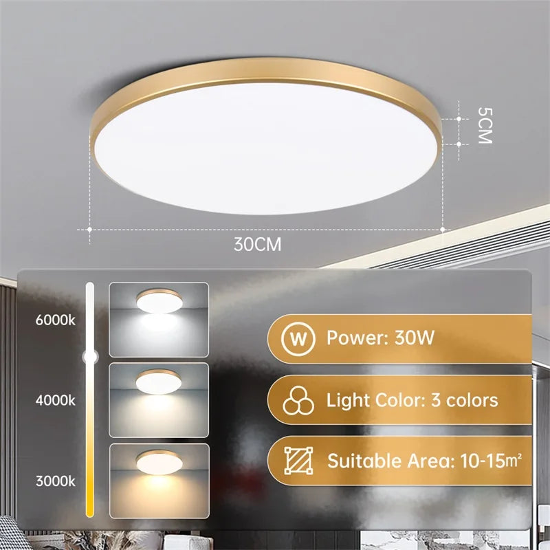 LED Deckenlampe AC220V 3 Farben Dimmbar