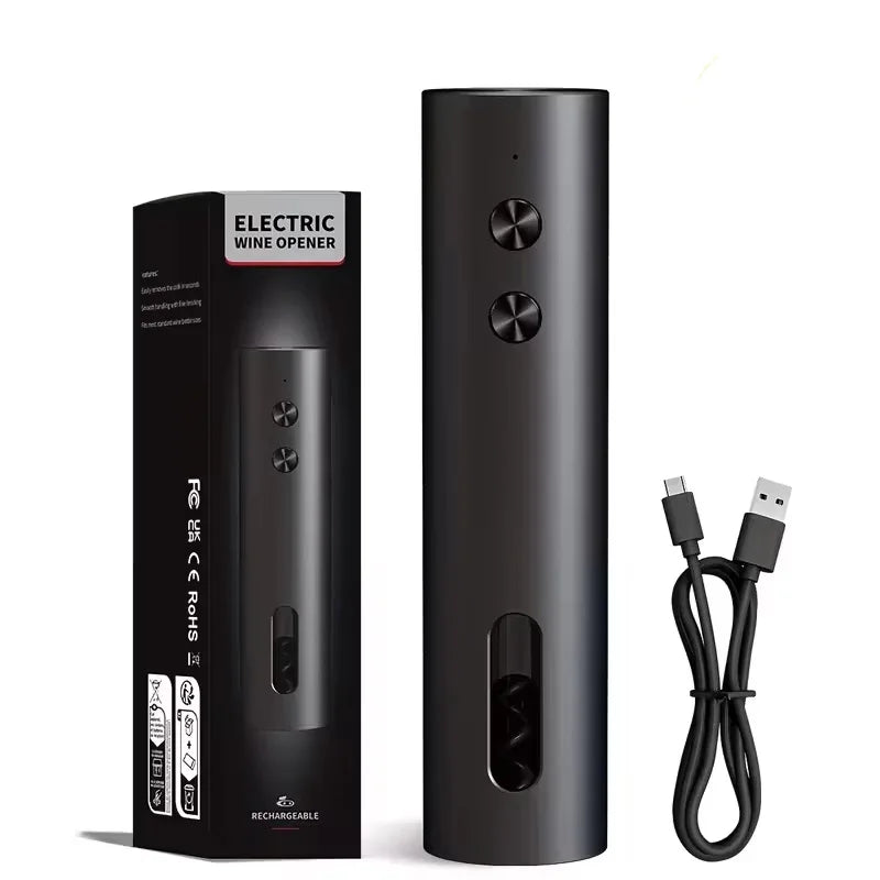 Elektrischer Korkenzieher USB-C aufladbar – Set mit Folienschneider