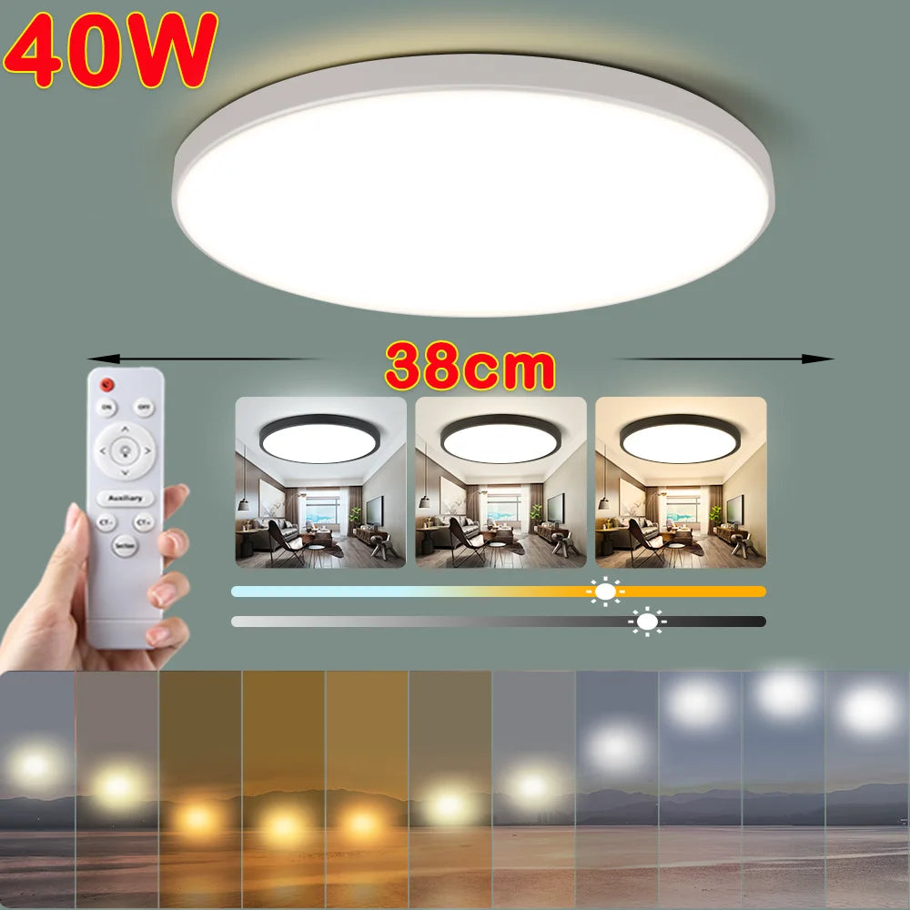 LED Deckenlampe AC220V 3 Farben Dimmbar