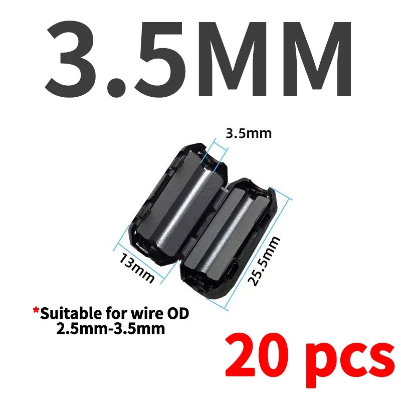 20 Stück Magnetring Ferrit-Filter