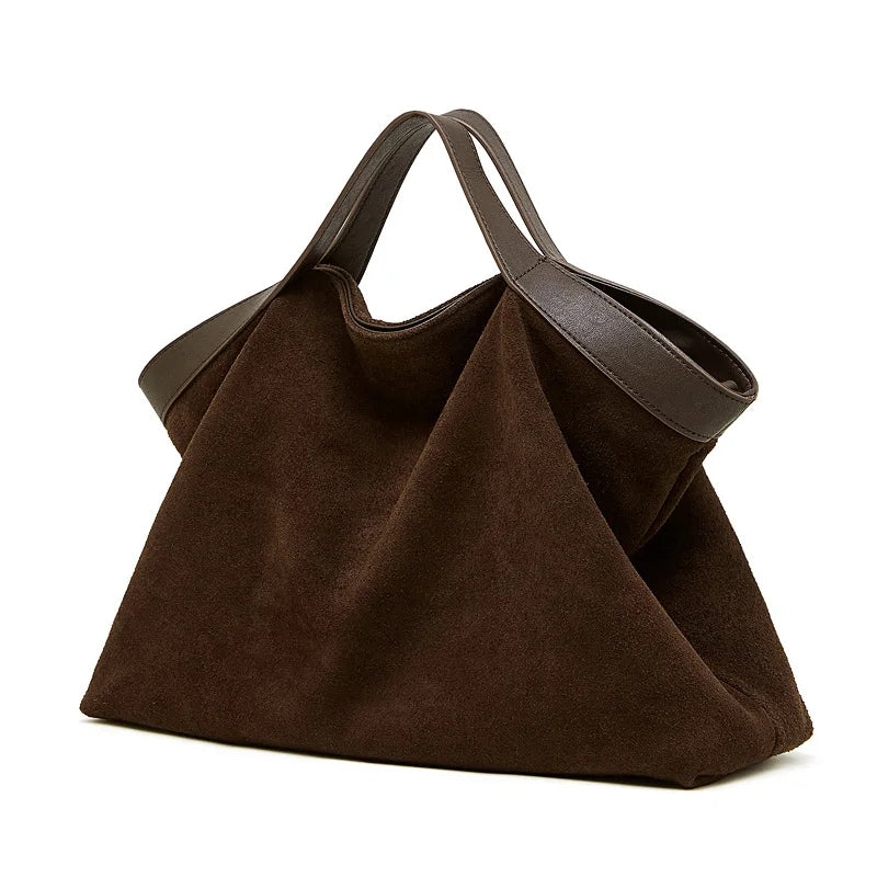 Wildleder Hobo Tasche – Elegante Schultertasche für Damen