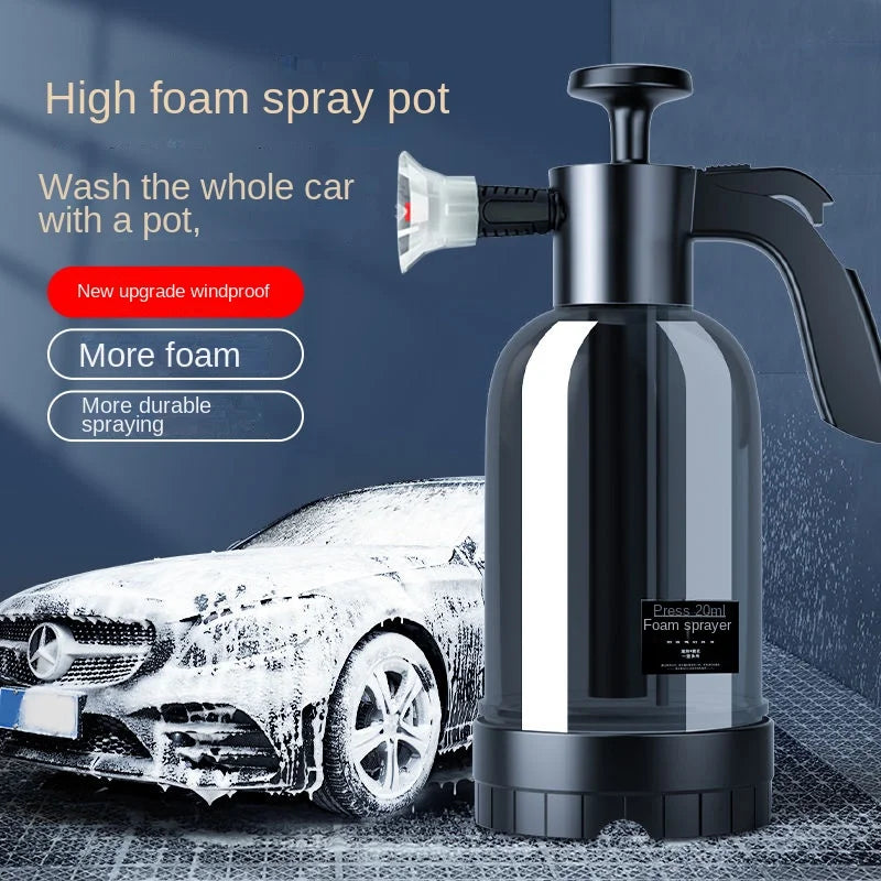2L Handpumpen-Schaumsprüher - Foam Cannon mit 3 Düsen für Autowaschung