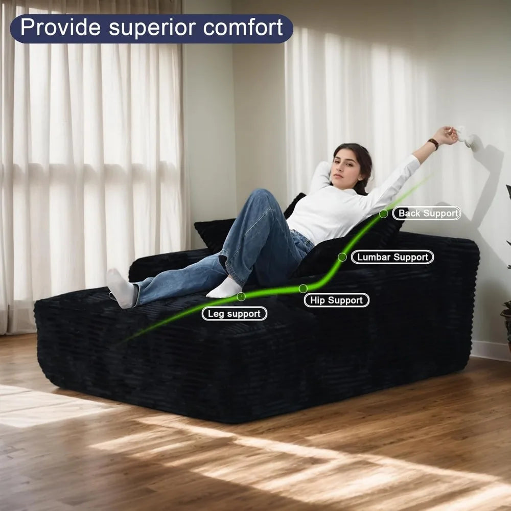 67 Zoll Sessel, Cloud Komfort Couch Sofa-Bett