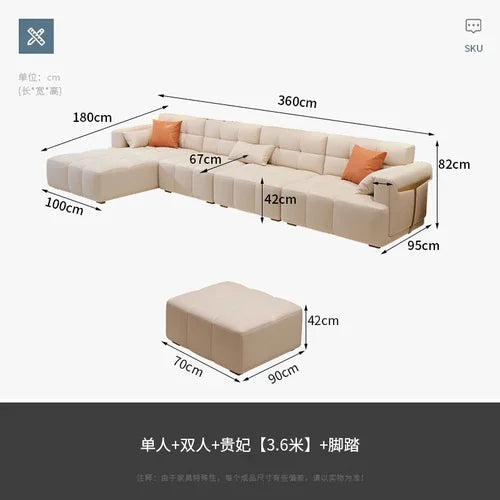 Europe Living Room Sofas Lazy Lounge Sectional Modern Elegant Sofa Apartment Interior Sofa Para Habitacion Luxury Furniture