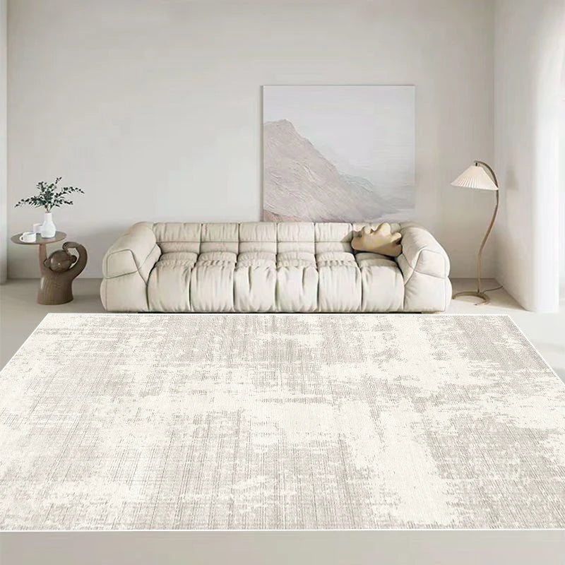 Luxus Wohnzimmer Teppich Grau - Moderner Flur Teppich waschbar für Schlafzimmer und Wohnbereich