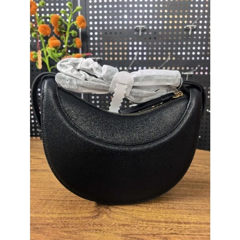 Halbmond Umhängetasche Damen – Trendige Vegane Leder Schultertasche