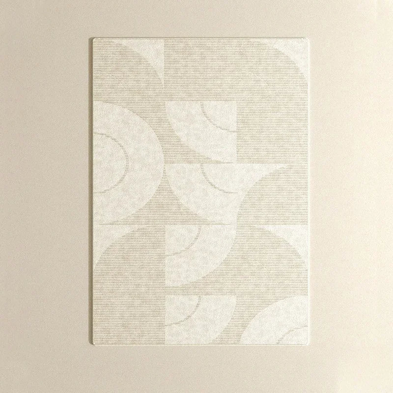 Beige Wohnzimmer Großflächen-Teppich