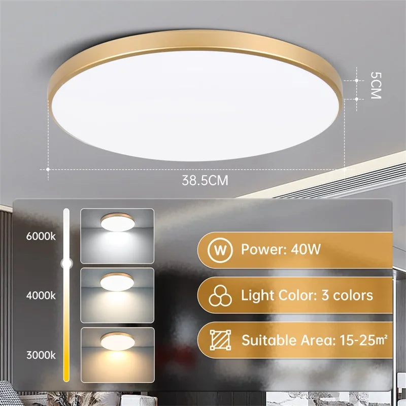 LED Deckenlampe AC220V 3 Farben Dimmbar