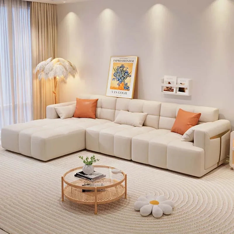 Europe Living Room Sofas Lazy Lounge Sectional Modern Elegant Sofa Apartment Interior Sofa Para Habitacion Luxury Furniture