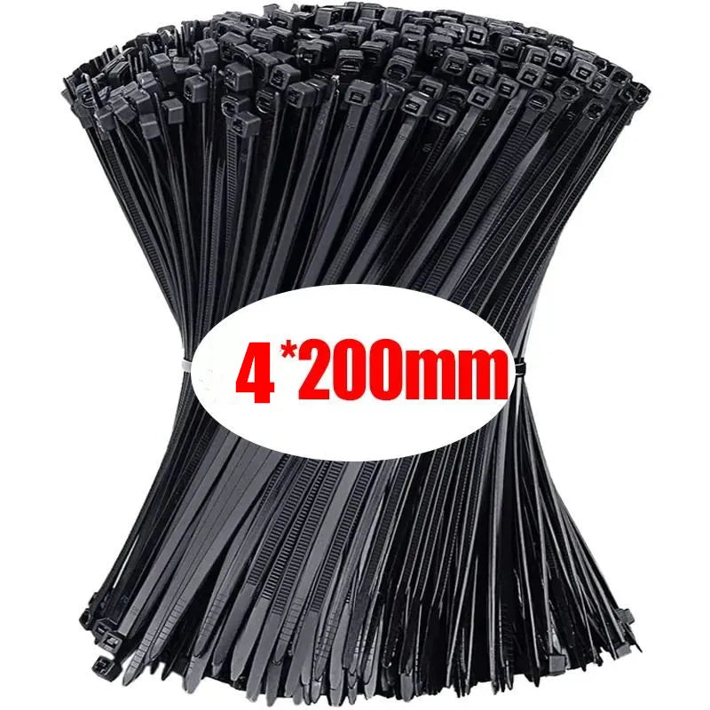 1000/100 Stück Nylon Kabelbinder